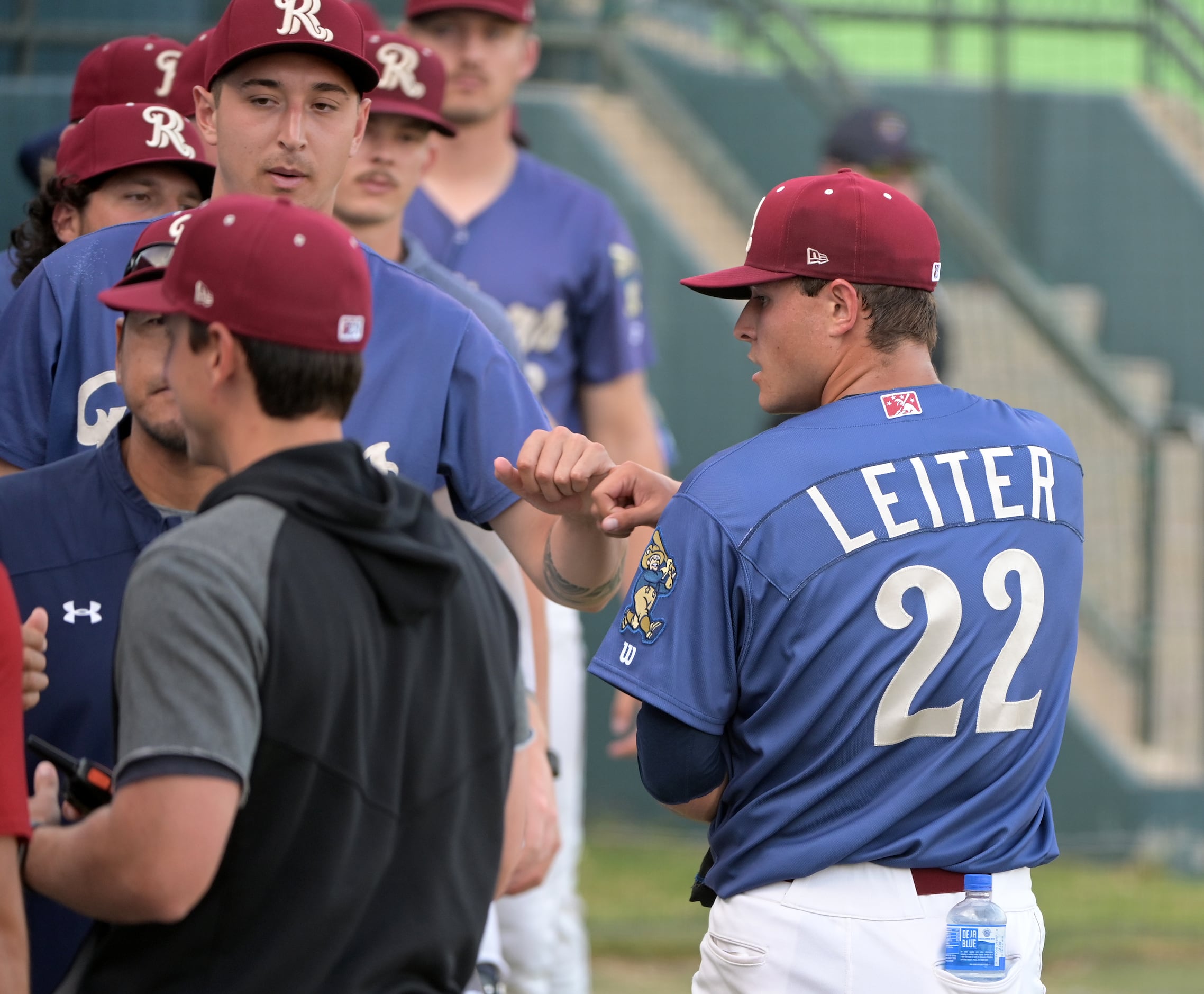 Photos: Proud papa! Al Leiter watches his son Rangers prospect