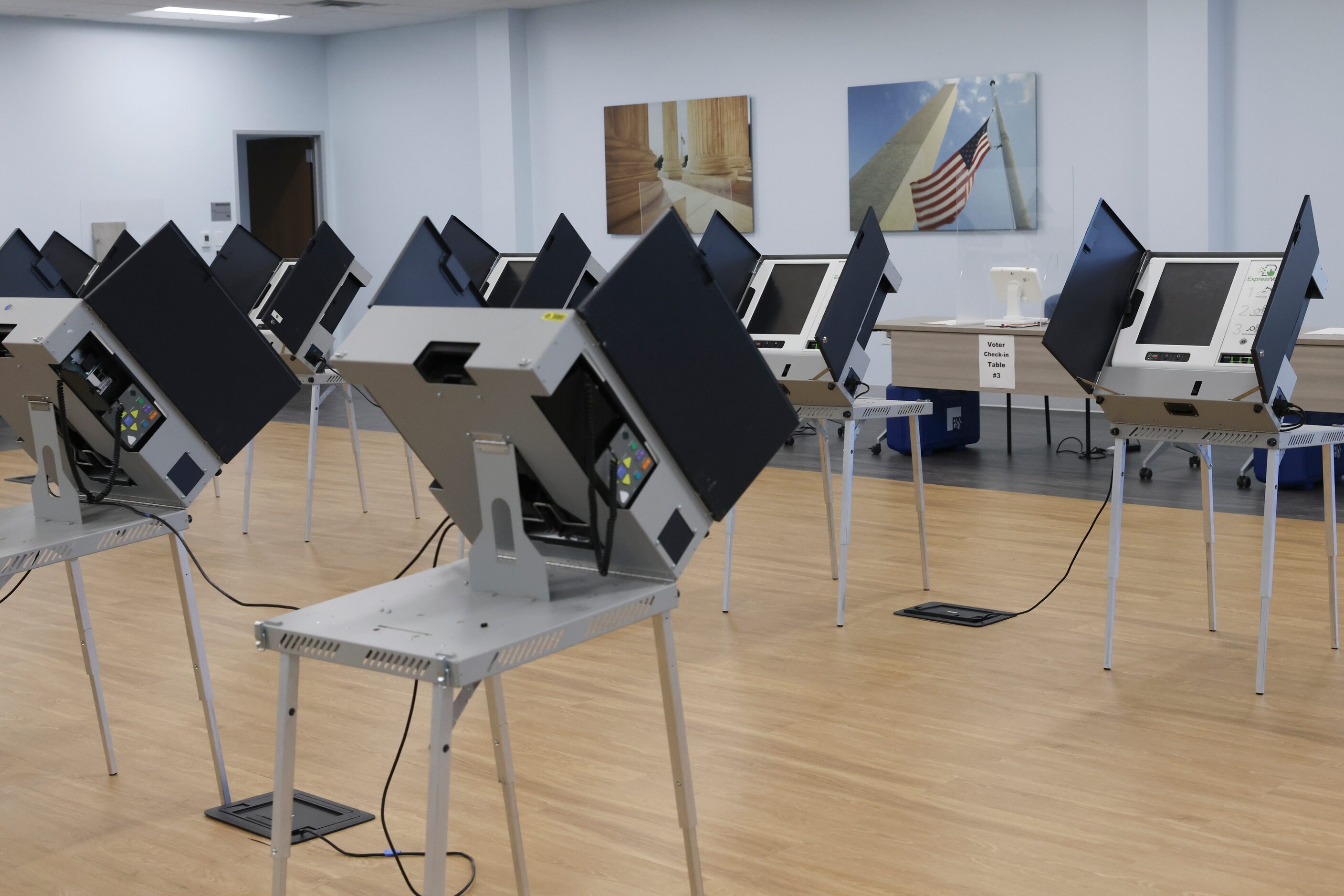 Voting machines, Thursday, Oct. 6, 2022 at Dallas County Election Center in Dallas. 