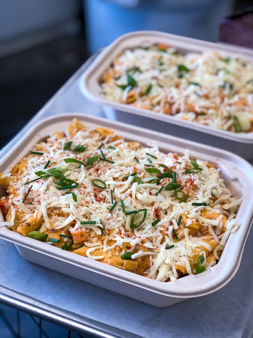 Buffalo Chicken Pasta from Meyer and Sage restaurant in Fort Worth.