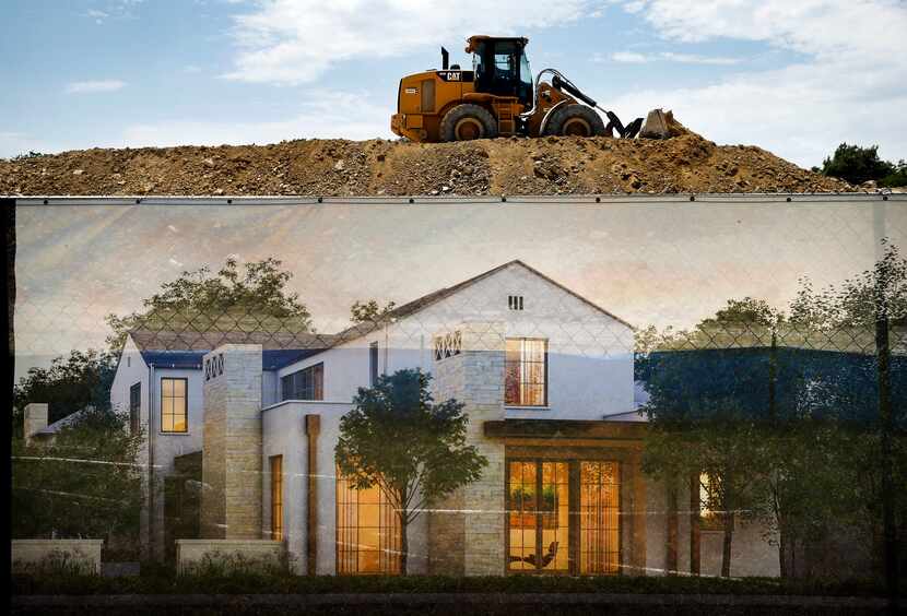 Construction is underway on the new gated community on Walnut Hill Lane just west of U.S. 75...