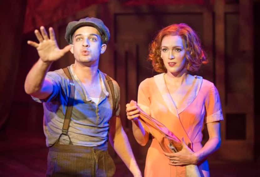 
John Campione, in the role of Clyde Barrow and Kayla Carlyle, in the role of Bonnie Parker...