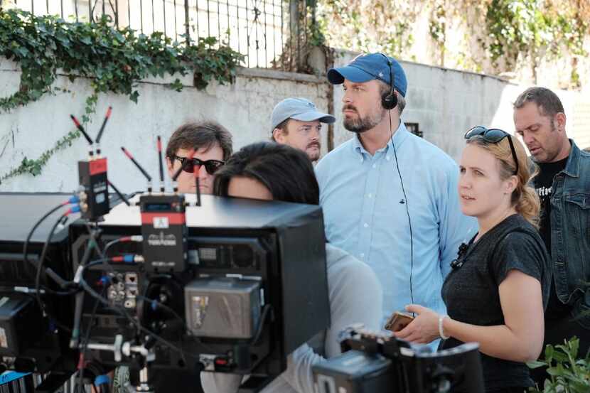 Dallas Sonnier, Cinestate CEO and producer of Brawl in Cell Block 99, on the set of the...