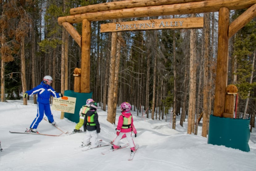Porcupine Alley is one of the Kid's Adventure Zones at the Vail ski resort in Colorado.