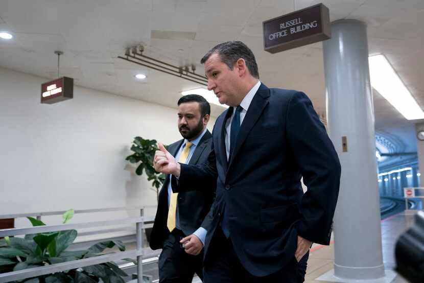 Sen. Ted Cruz, R-Texas, arrived as Congress prepared to vote on the biggest reshaping of the...