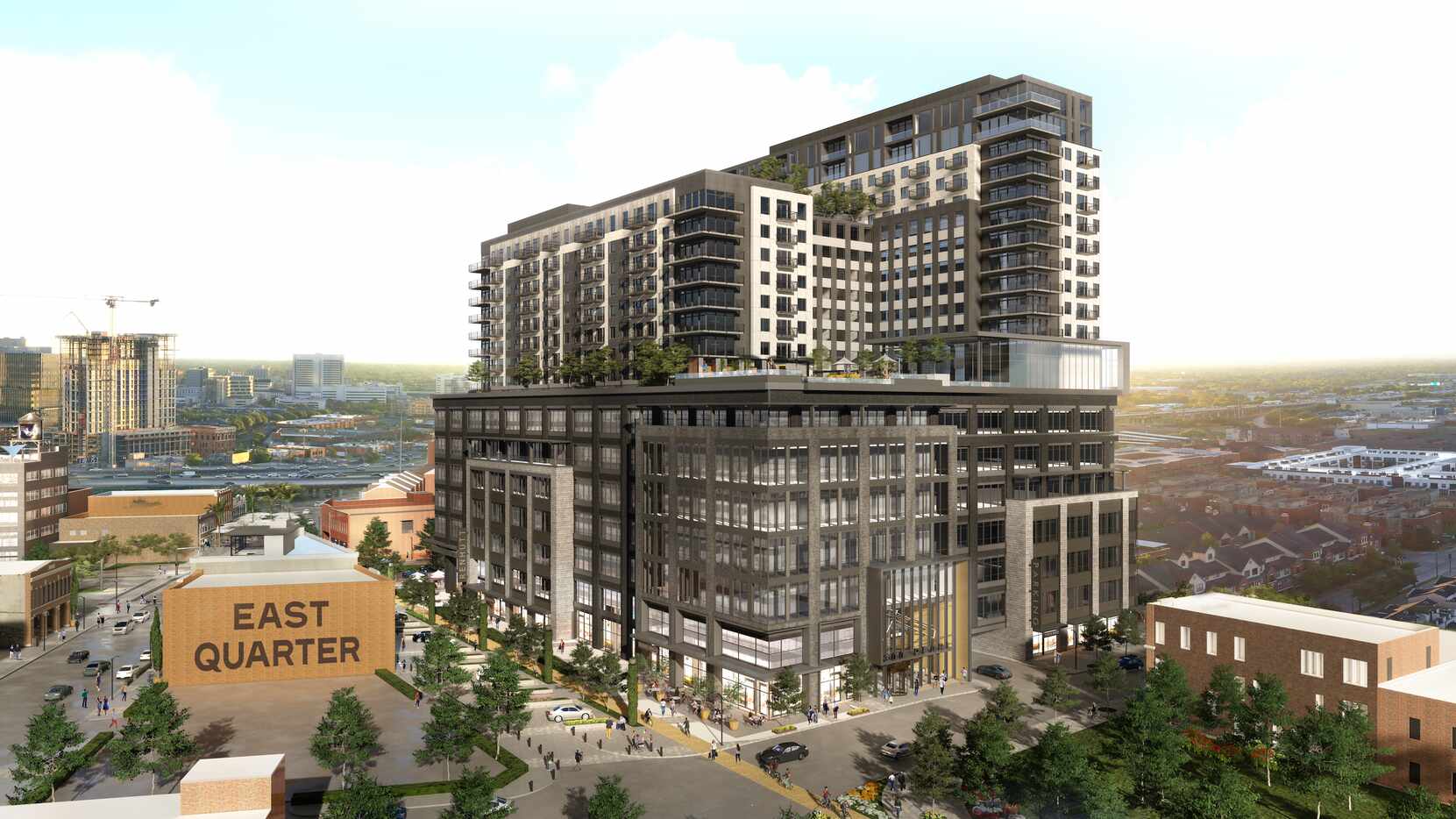 Developers of the East Quarter project on the eastern edge of downtown Dallas are planning a...