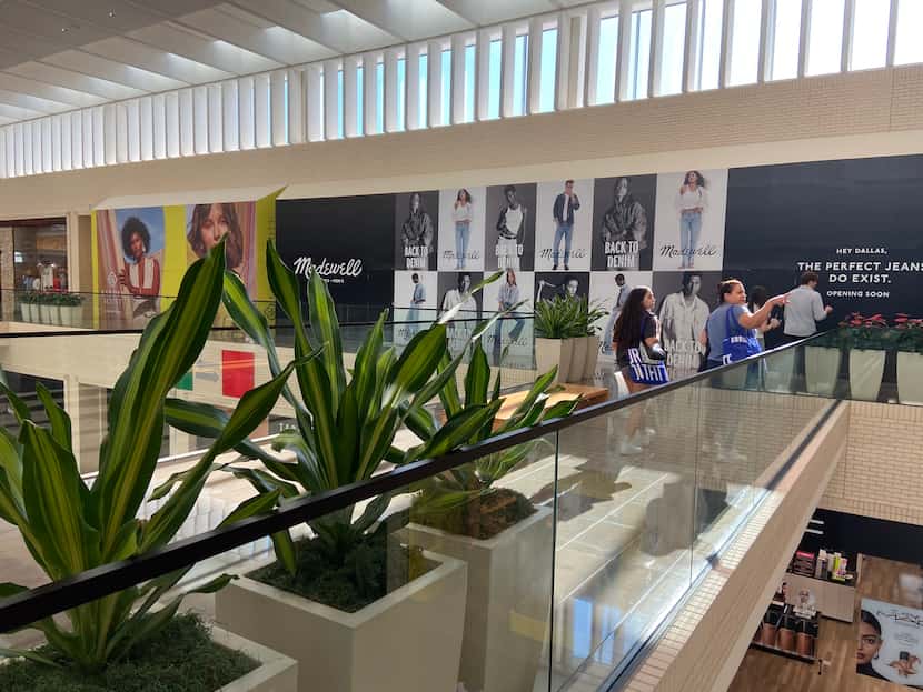 Buckle is moving across the hallway making more room for Madewell to expand and include...