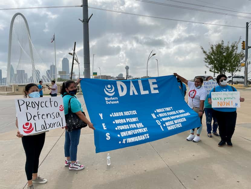 La protesta fue para exigir que se apruebe la Acción Diferida para el Cumplimiento de la...