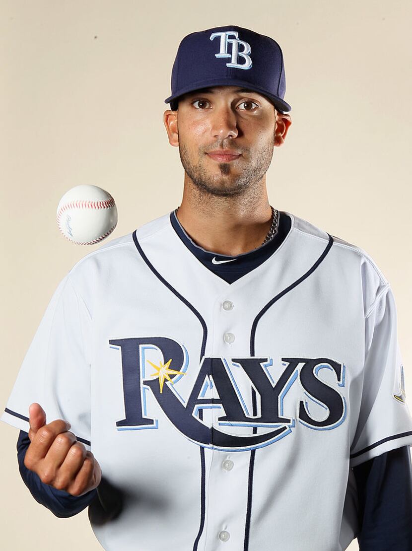 FT. MYERS, FL - FEBRUARY 22:  Matt Bush #44 of the Tampa Bay Rays poses for a portrait...