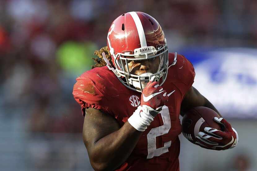 File - In this Saturday, Sept. 12, 2015, file photo Alabama running back Derrick Henry (2)...