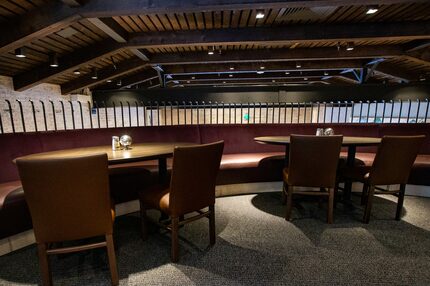 Mi Cocina in Highland Park still has a second floor, with a section that juts out over the...