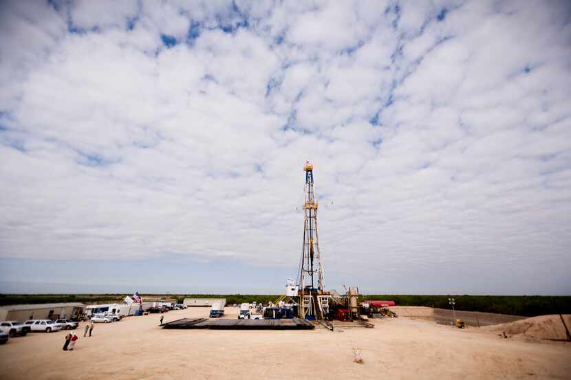 A Chesapeake Energy oil well near Big Wells, Texas.