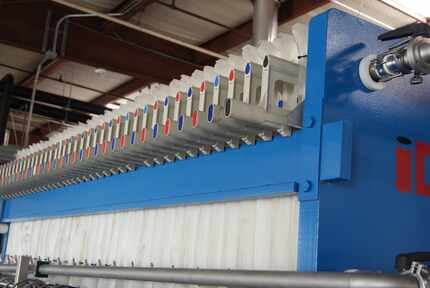 Part of Legal Draft's high-efficiency system is a mash filter (pictured), which uses upwards...
