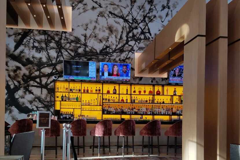 The lobby bar in the MGM National Harbor is sleek and welcoming, specializing in fancy...