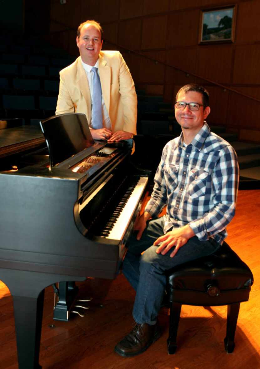 Christian Bester, artistic director, and Jason Smith, pianist, for Voces Intimae are...