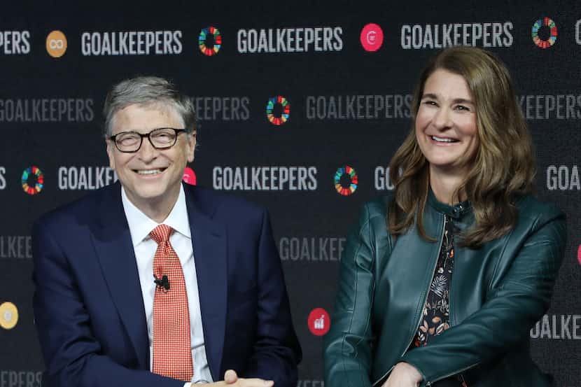 Bill Gates y su Melinda durante una conferencia, el 26 de septiembre de 2018 en Nueva York.