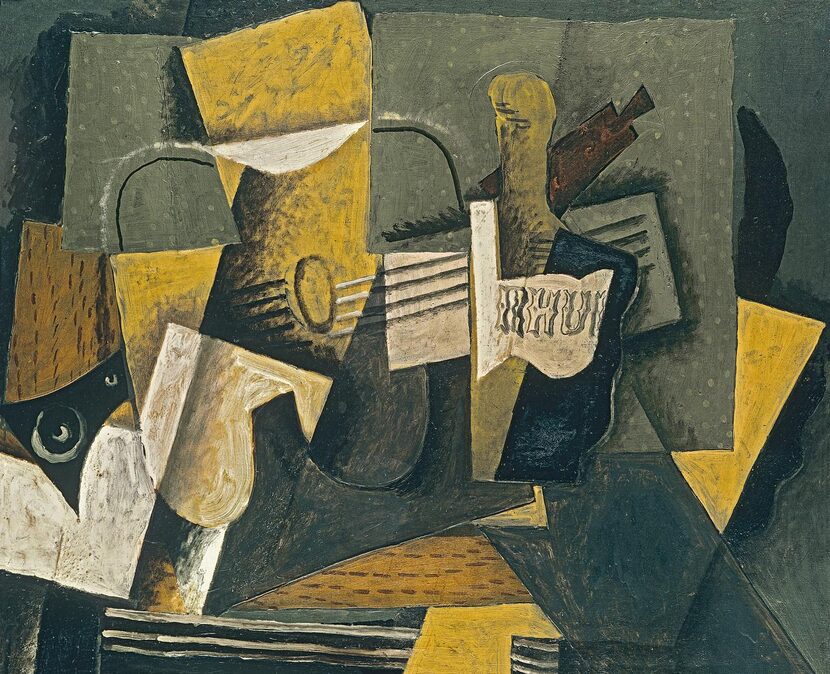 
Rum and Guitar, 1918, by Georges Braque
