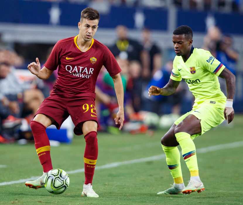 ARLINGTON, TX - JULY 31: Roma forward Stephan El Shaarawy (#92) during the International...