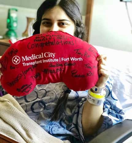 Neelam Bohra's donor was found so quickly, she never even needed dialysis. She's shown...