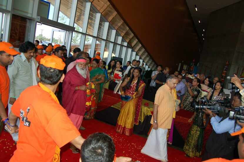 Sri Ganapathy Sachchidananda Swamiji attends the North America Telugu Society Conference at...