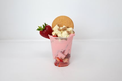 Those who love a Pink Drink might look at the Cheesy Berry dessert at the 2024 State Fair of...