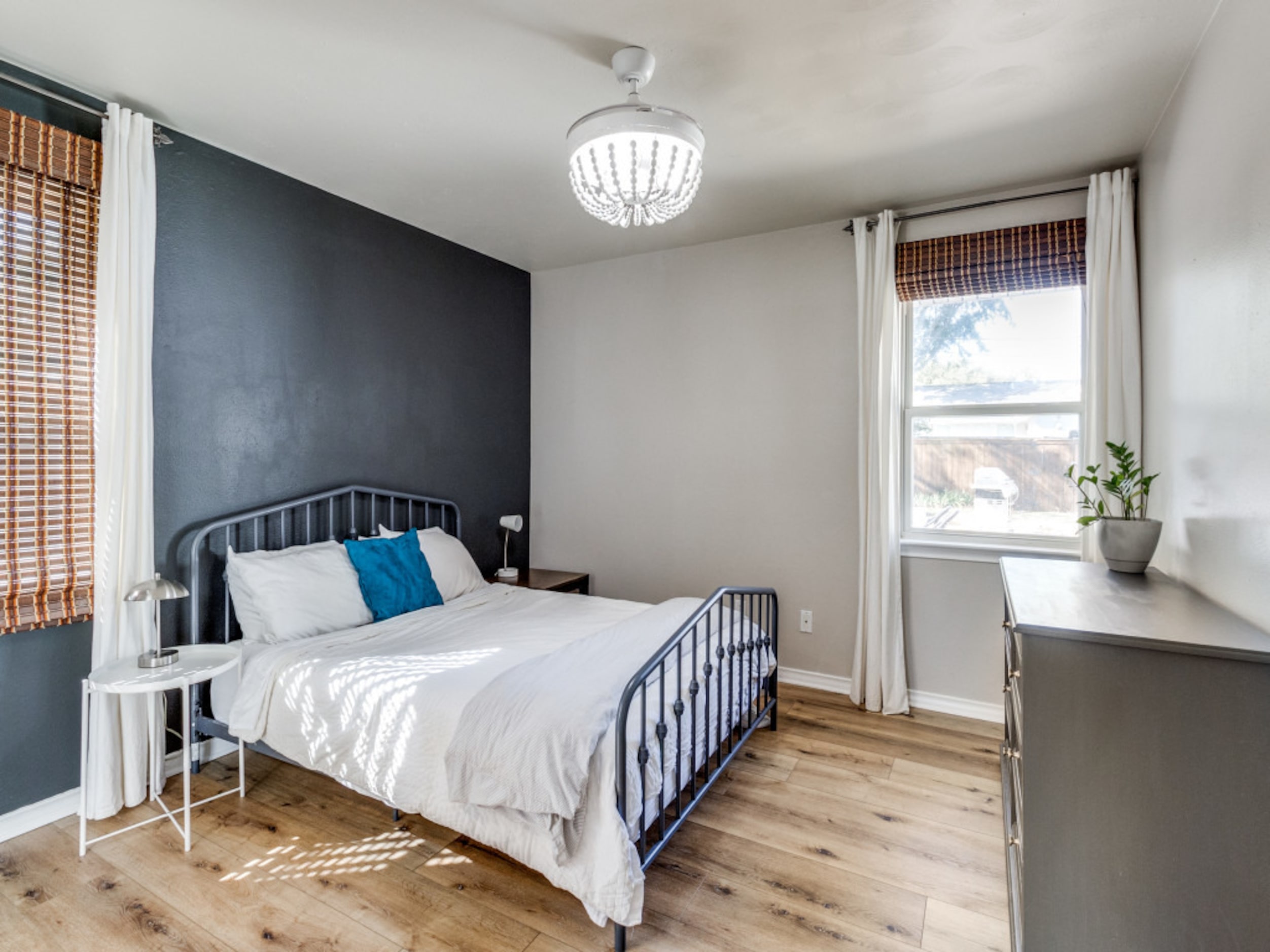 An en suite bathroom is part of the primary bedroom.