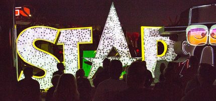 The Brilliant exhibit uses lights and sound to reanimate 40 iconic Las Vegas signs. The...