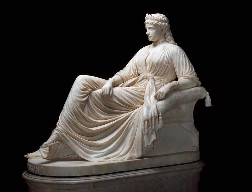William Wetmore  Story’s   Semiramis  is carved from a single block of marble. It depicts...