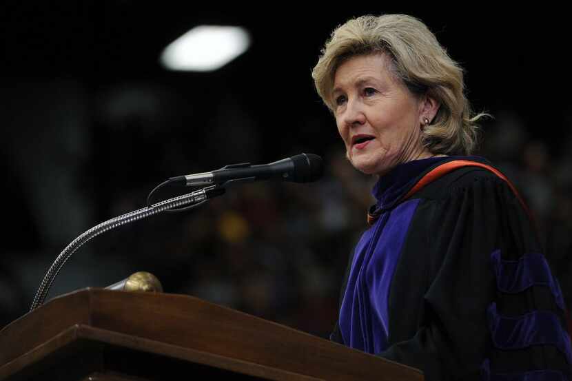 Retiring Sen. Kay Bailey Hutchison (R-Texas) gives the final official speech of her Senate...