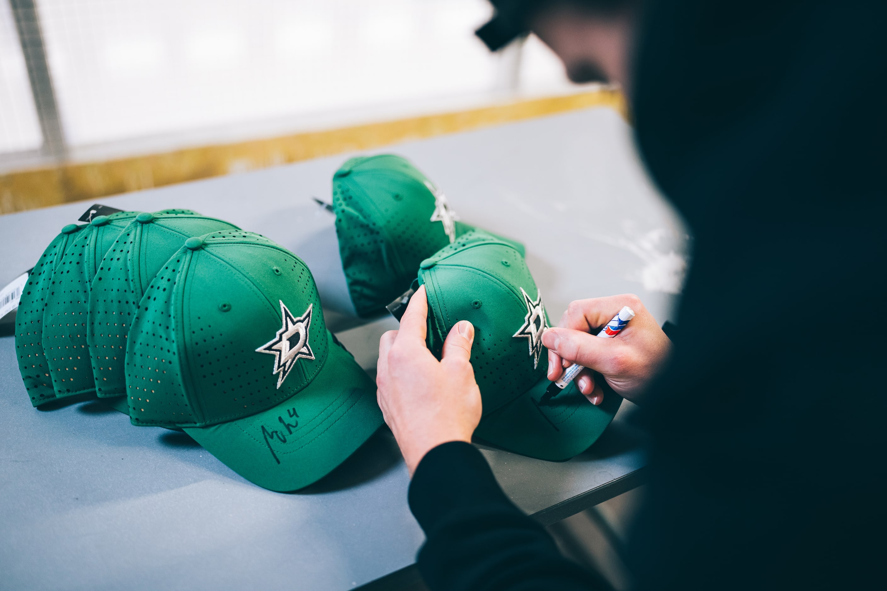 Dallas Stars defenceman Miro Heiskanen poses in Matinkylä Ilmatar Arena at 29th October 2024.