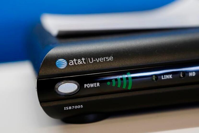 
An AT&T U-verse TV system is displayed for sale. U-verse is the fastest growing part of...