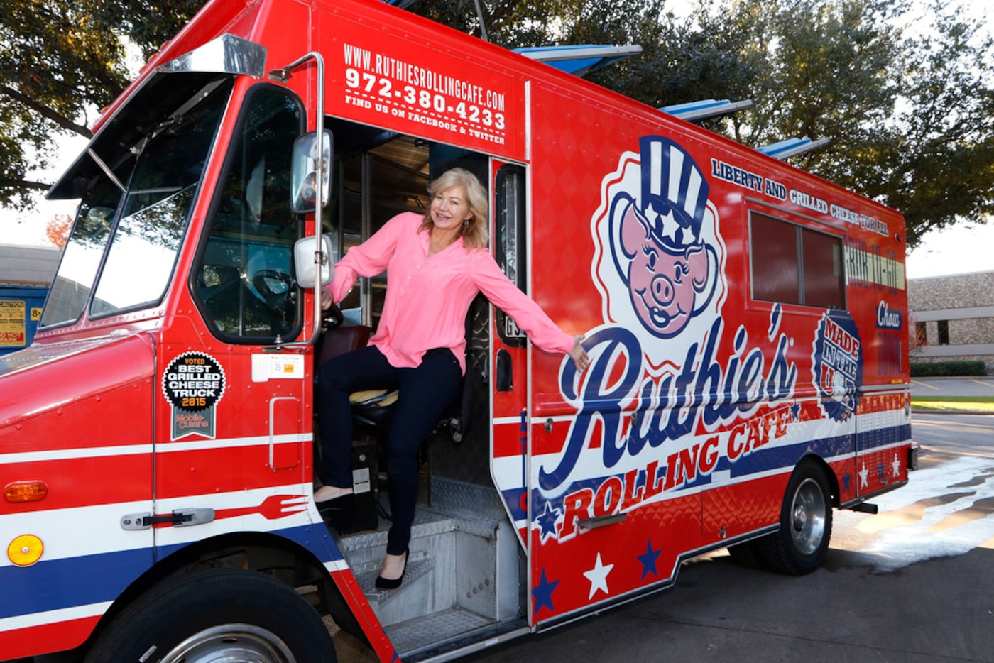 Ashlee Kleinert, daughter of Dallas billionaire Ray Hunt, poses for a portrait on one of the...