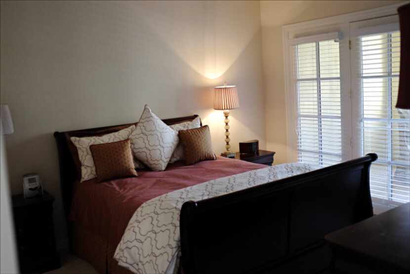 The master bedroom of a 1200-square-foot apartment at Edgemere Wednesday, September 11, 2013...