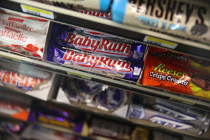MIAMI, FL - JANUARY 16:  Nestle BabyRuth bars are seen on a store shelf, the day the company...