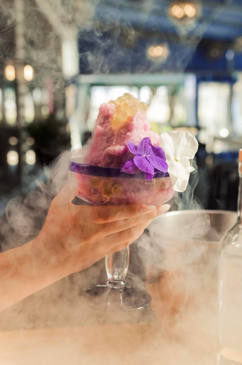 Beto and Son offers the Flora Liquid Nitrogen Margarita with blanco tequila from Socorro, a...