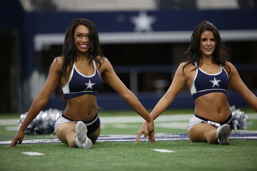 Dallas Cowboys Cheerleaders hopefuls perform in final auditions at AT&T Stadium in Arlington.