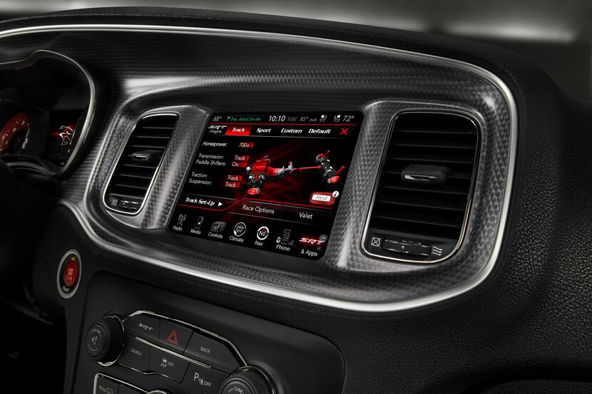 The 2015 Dodge Charger Hellcat can be adjusted — or perhaps hacked into — via its...