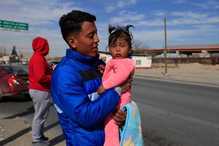 Antony Leal sells candy on the streets of Ciudad Juárez to make money to pay for a room for...