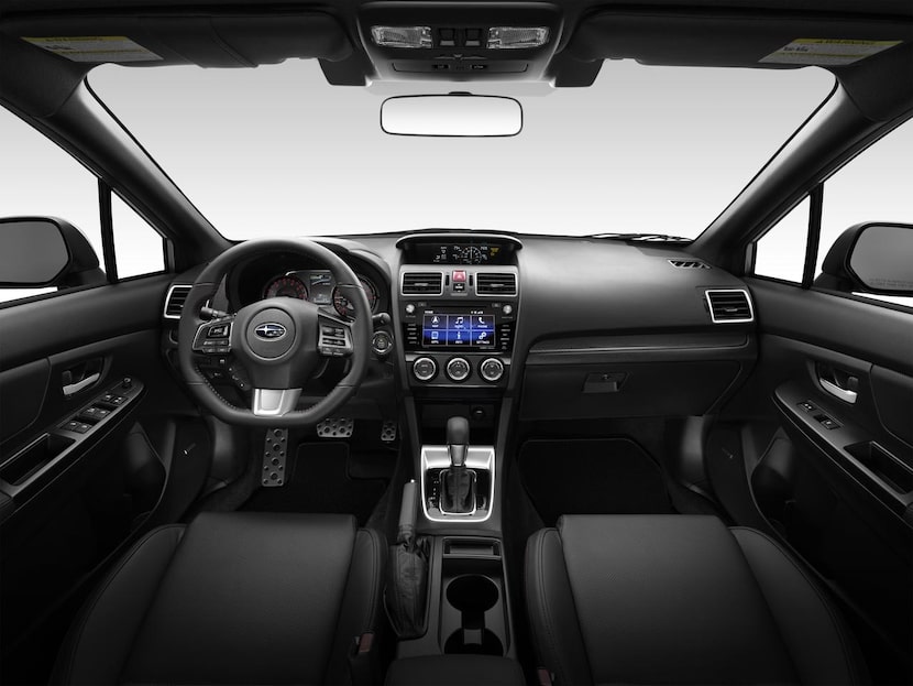 The interior  of the WRX looks more polished than you might expect from the scrappy side of...