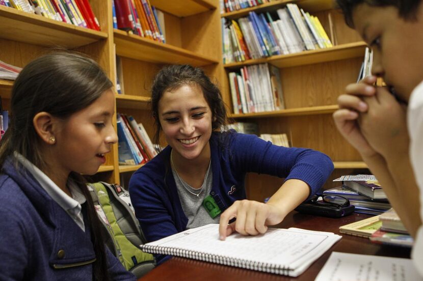 Brooke López trabajó como tutora voluntaria en la primaria Anne Frank, en Dallas. (DMN/JIM...