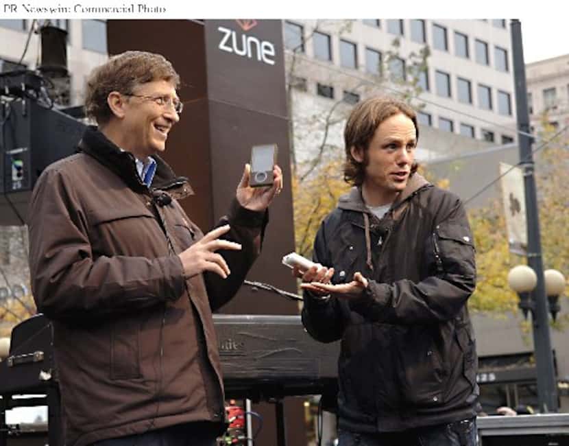 At a Zune launch concert in downtown Seattle's Westlake Park, John Richards, morning show...