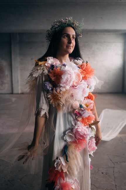 Elaina Alspach in the Danielle Georgiou Dance Group's "The Savage Seconds," in a dress...