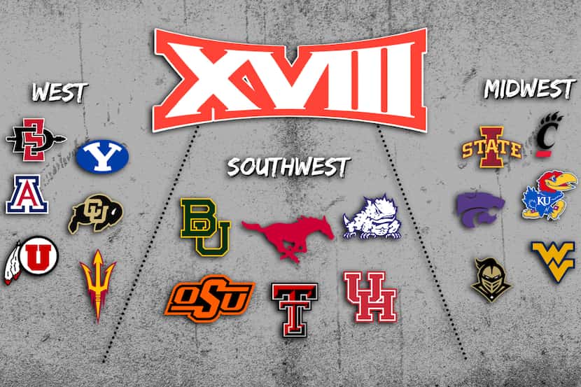 The Big 18: A look at Tim Cowlishaw's proposed realignment of the Big 12.