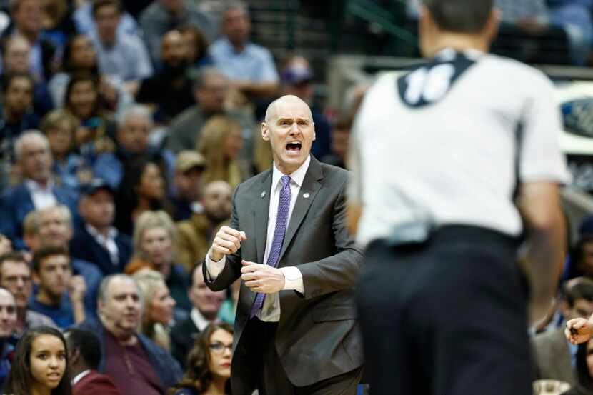 Dallas Mavericks head coach Rick Carlisle against the Pelicans at American Airlines Center...