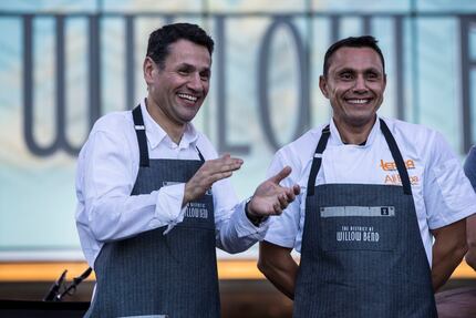 Adam Shanaa, left, and his brother Jalal Chanaa are opening Terra Mediterranean at the Shops...