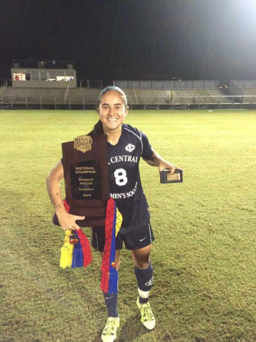 Carolina Arbeláez jugó futbol colegial en Estados Unidos. Cortesía.