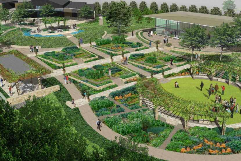 This artist's rendering shows A Tasteful Place, an $8 million farm-to-table garden on the...