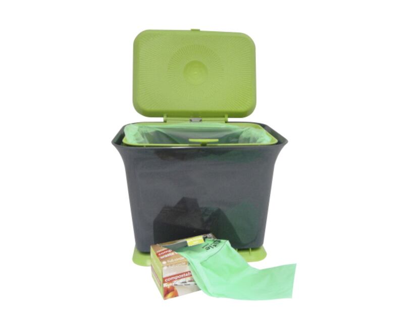Fresh Air Odor-Free Kitchen Compost Collectors let air circulate through the waste, helping...
