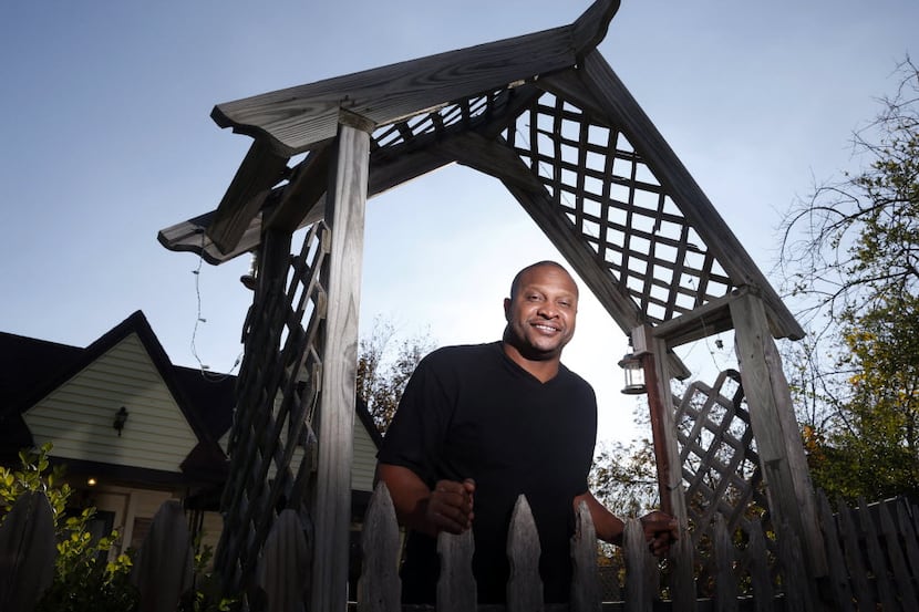 Former Dallas Cowboys running back Lincoln Coleman, pictured at his childhood home in Dallas...
