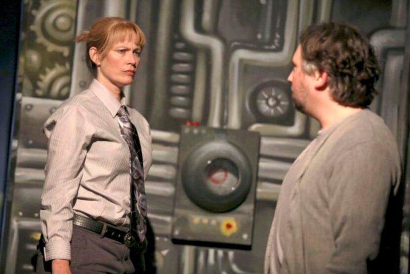 
Woman and Man are played by Carla Parker and Brian Witkowicz in Flower in the Machine.
