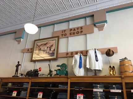 The men's department in the J.C. Penney "Mother Store" in Kemmerer, Wyo.